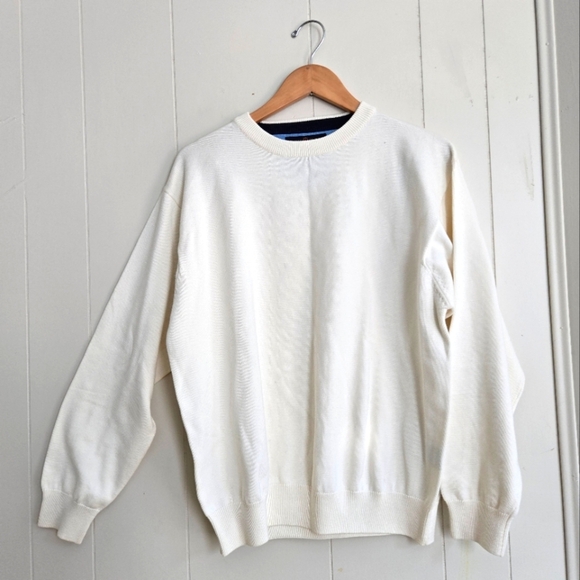 Tommy Hilfiger Other - NWOT Tommy Hilfiger Classic White Men's Sweater-Size M-100%Cotton